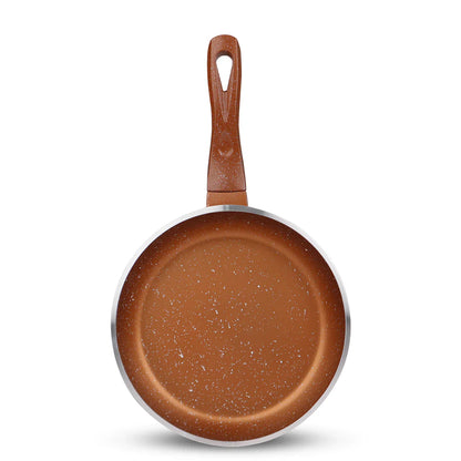 Majestic Chef Marble Coating DIE CAST NONSTICK COOKWARE SET/Kitchen Set-(23PCS) - Copper