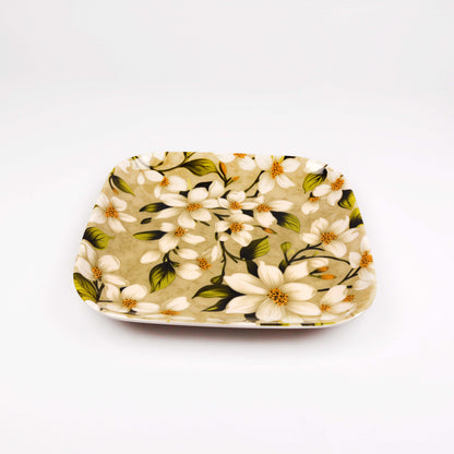 Majestic Melamine 6 pieces plate square set DOUBLE GLAZE SET Made of BPA-free break resistant melamine