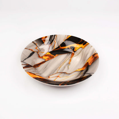 Majestic Melamine 6 pieces plate set DOUBLE GLAZE SET Made of BPA-free break resistant melamine