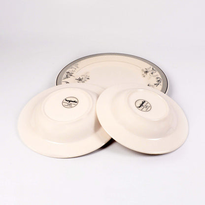 Pack Of 6Pcs Plates MAJESTIC Melamine Double Glazed Premium Quality Plates HEAVY WEIGHT