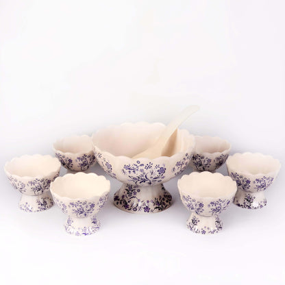 Product details of Melamine Desert Bowl Set (7-Pieces), Icecream Bowls Set, Plastic Serving Bowls, Food Grade BPA Free, Best Gift for Birthday Wedding Festivals