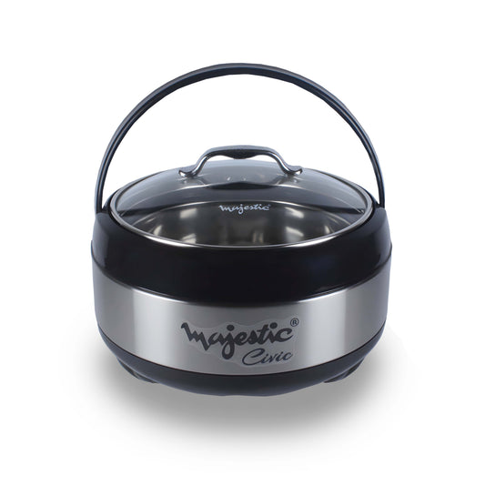 Majestic Unique 4L Large Hotpot – Premium Insulated Food Warmer |Keeps Food Hot & Fresh