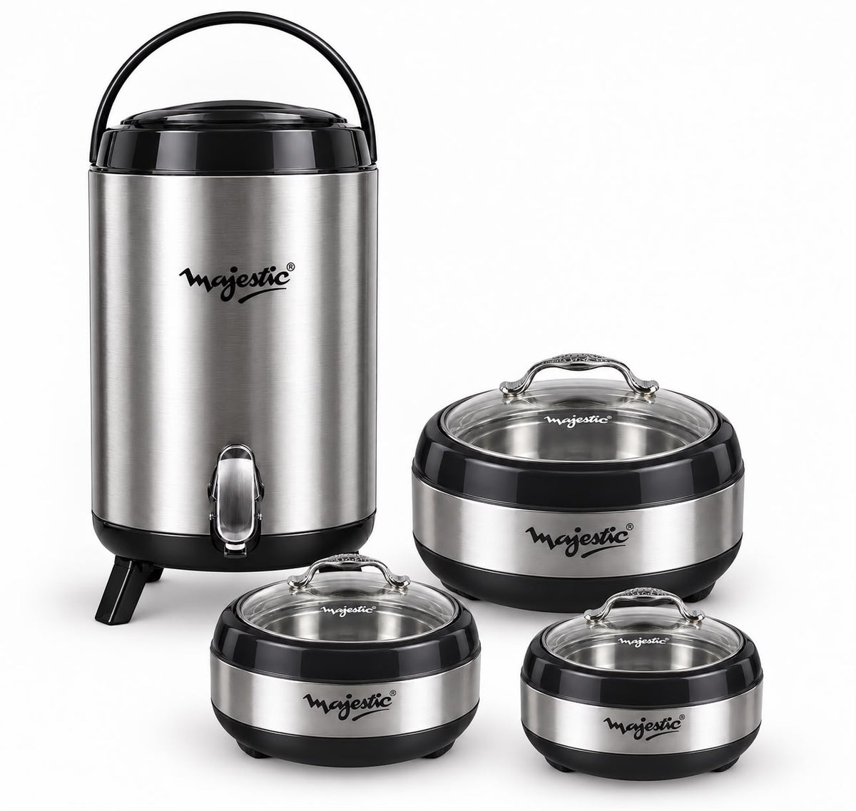 Majestic 4-Piece Hotpot Set with 10L Cooler – Premium Insulated Serving Set