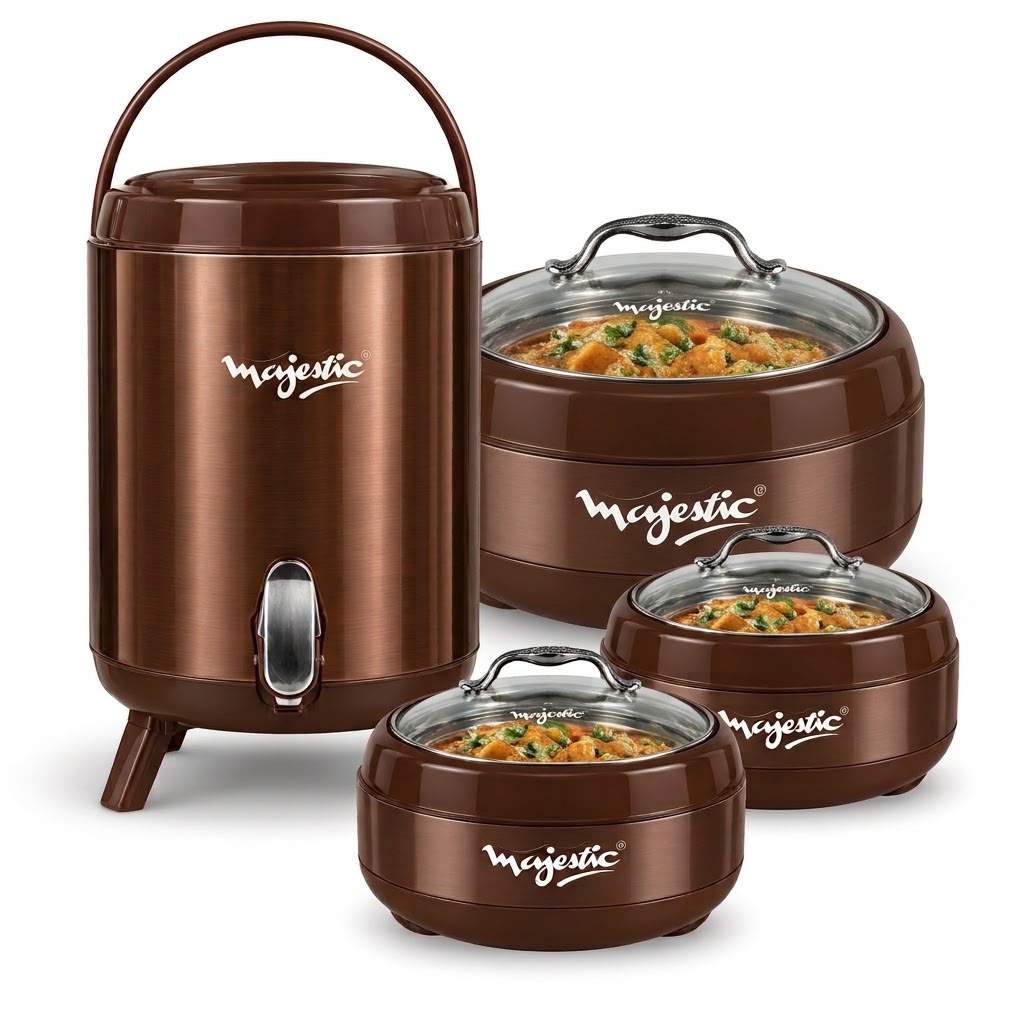 Majestic 4-Piece Hotpot Set with 10L Cooler – Premium Insulated Serving Set