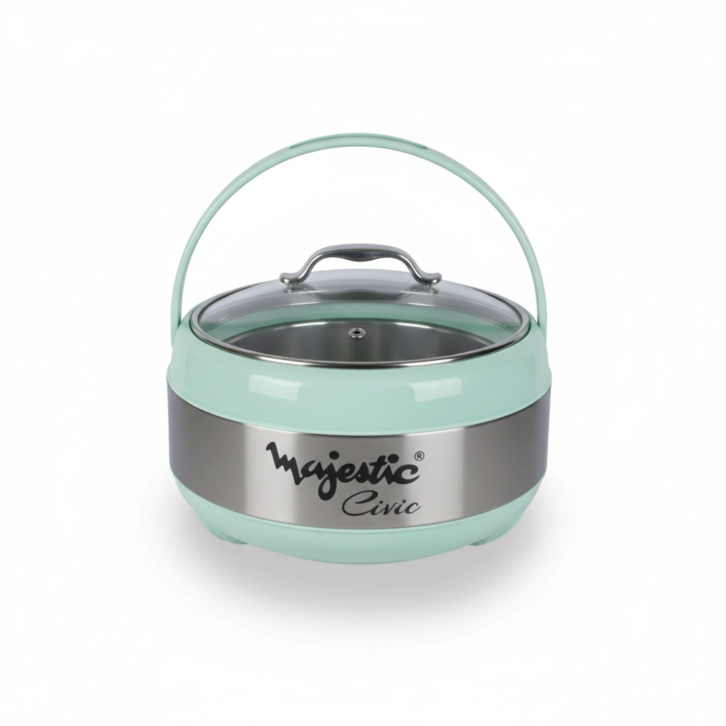 Majestic Unique 4L Large Hotpot – Premium Insulated Food Warmer |Keeps Food Hot & Fresh