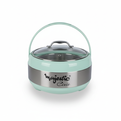 Majestic Unique 4L Large Hotpot – Premium Insulated Food Warmer |Keeps Food Hot & Fresh