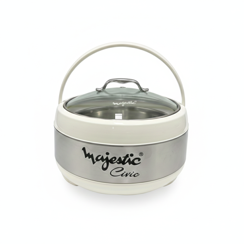 Majestic Unique 4L Large Hotpot – Premium Insulated Food Warmer |Keeps Food Hot & Fresh