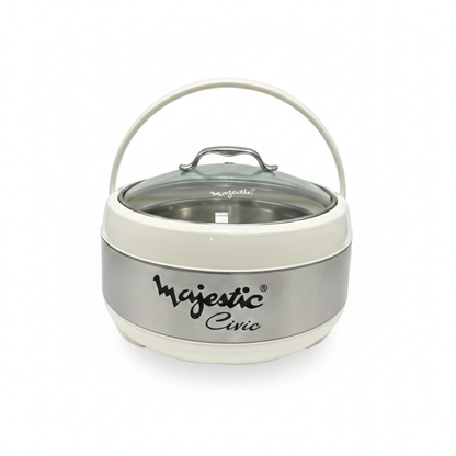 Majestic Unique 4L Large Hotpot – Premium Insulated Food Warmer |Keeps Food Hot & Fresh